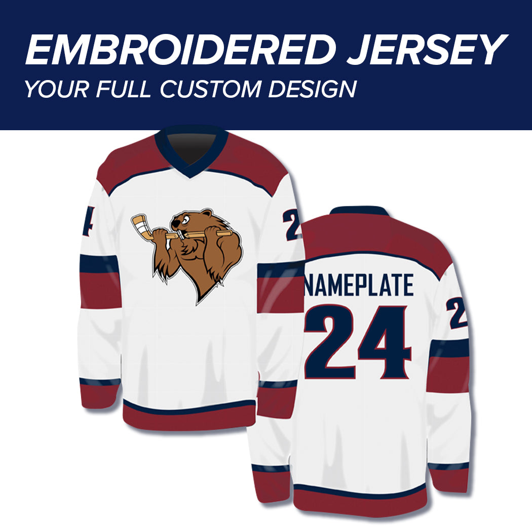 Embroidered Hockey Jersey -  Your Design